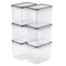 Sorbus Food Storage Containers - Pack of 6 with Air Tight, Four-Way Snap Lids